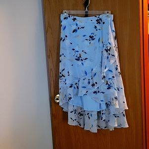 Lane Bryant high low summer skirt with a light lining